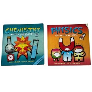 Basher Science Chemistry and Physics Paperback Book Set Childrens STEM Education